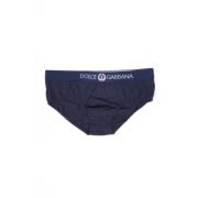 Sport Crest Slip Ondergoed Dolce & Gabbana , Blue , Heren