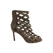 Pre-owned Suede heels Manolo Blahnik Pre-owned , Green , Dames