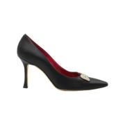 Pre-owned Fabric heels Manolo Blahnik Pre-owned , Black , Dames