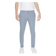 Blauwe Pinstripe Ritsbroek Herenmode Antony Morato , Blue , Heren