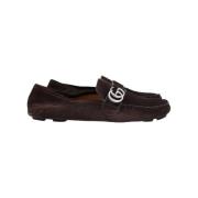 Pre-owned Suede flats Gucci Vintage , Brown , Heren