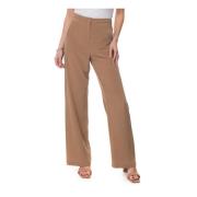 Zijden zachte broek Max Mara Studio , Beige , Dames