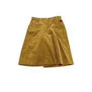 Pre-owned Cotton bottoms Burberry Vintage , Yellow , Dames