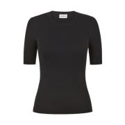 Casual Katoenen T-shirt P.a.r.o.s.h. , Black , Dames