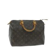 Pre-owned Canvas handbags Louis Vuitton Vintage , Brown , Dames