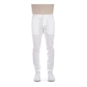 Witte Broek met Logo Dondup , White , Heren