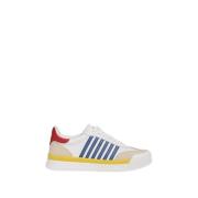 Leren Sportieve Gestreepte Sneakers Dsquared2 , Multicolor , Heren