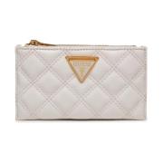 Gestikte Portemonnee - Giully Guess , White , Dames