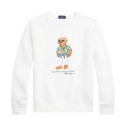 Teddy Bear Crew Neck Sweater Ralph Lauren , White , Heren