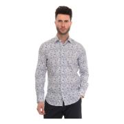 Bloemenfantasie Jurk Hals Shirt Càrrel , Multicolor , Heren