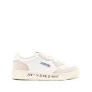 Witte Sneakers met Geborduurd Logo Autry , Multicolor , Heren