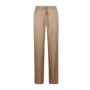 Gouden Beige Wijde Pijp Trekkoord Broek Ermanno Scervino , Beige , Dam...