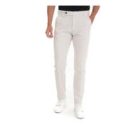 Slim Fit Chino Broek met Tegelprint Voering Berwich , Beige , Heren