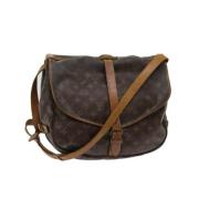 Pre-owned Canvas louis-vuitton-bags Louis Vuitton Vintage , Brown , Da...