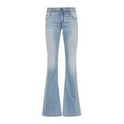 Geborduurd Logo Bootcut Jeans Jacob Cohën , Blue , Dames