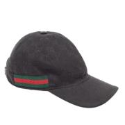 Pre-owned Canvas hats Gucci Vintage , Black , Heren