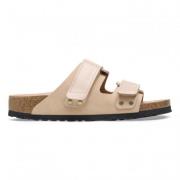 Nubuck Leren Sandalen Birkenstock , Beige , Dames