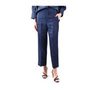 Stijlvolle Broek voor Vrouwen Max Mara , Blue , Dames