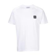 Casual T-Shirt A0001 Stone Island , White , Heren