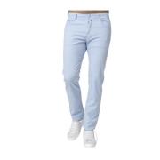 Lichtblauwe katoenen canvas jeans Jacob Cohën , Blue , Heren