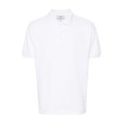 Wit Poloshirt Logo Print Woolrich , White , Heren