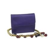 Pre-owned Leather shoulder-bags Loewe Pre-owned , Purple , Dames