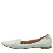 Pre-owned Fabric flats Chloé Pre-owned , Green , Dames