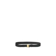 Zwart Leo Geweven Riem The Row , Black , Dames