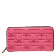 Pre-owned Leather wallets Carolina Herrera Pre-owned , Pink , Dames