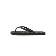 Gedrukte rubberen teenslippers Boggi Milano , Black , Heren