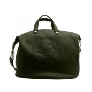Army Green Logo Shopping Bag Shoulder Plein Sport , Green , Dames
