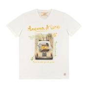 Casual T-shirt Bob , White , Dames