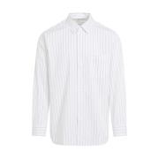 Gestreept Overhemd Comme des Garçons , White , Heren