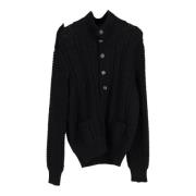 Pre-owned Wool tops Gucci Vintage , Black , Dames