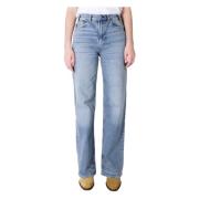 Vintage Baggy Wide Jeans Adriano Goldschmied , Blue , Dames