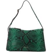 Leather handbags Manu Atelier , Green , Dames