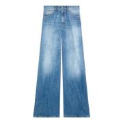 Wide Leg Amber Jeans Dondup , Blue , Dames