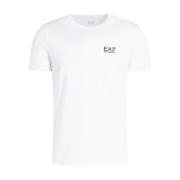 Minimalistisch T-shirt met korte mouwen Emporio Armani EA7 , White , H...