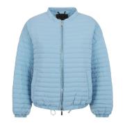 Lichtblauwe Bomber Donsjas Moorer , Blue , Dames