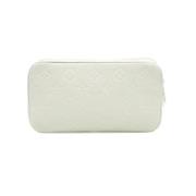 Pre-owned Leather clutches Louis Vuitton Vintage , White , Dames