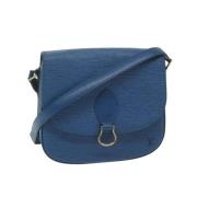 Pre-owned Leather shoulder-bags Louis Vuitton Vintage , Blue , Dames