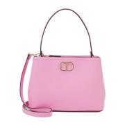 Ovale Top Handle Tas Twinset , Pink , Dames