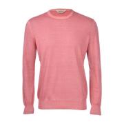 Round-neck Knitwear Gran Sasso , Pink , Heren