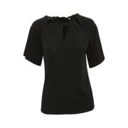 Pre-owned Polyester tops Michael Kors Pre-owned , Black , Dames