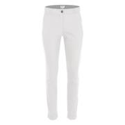 Stijlvolle Chino Broek Off White DNM Pure , White , Dames