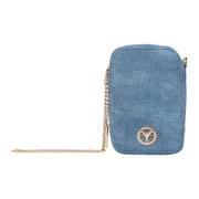 Urban Chic Denim Croc Mini Tas Carlo Colucci , Blue , Dames