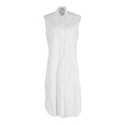 Pre-owned Cotton dresses Alaïa Pre-owned , White , Dames