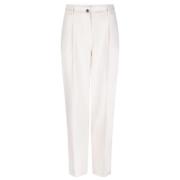 Rechte Crop Broek Dante 6 , White , Dames