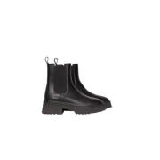 Zwarte Chelsea boots met plateauzool Copenhagen Studios , Black , Dame...