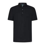 Klassieke Polo Shirt MC Drumohr , Black , Heren